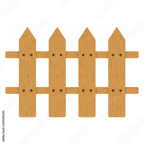 Wooden Fence - Rustic Picket Fence for Garden and Farm