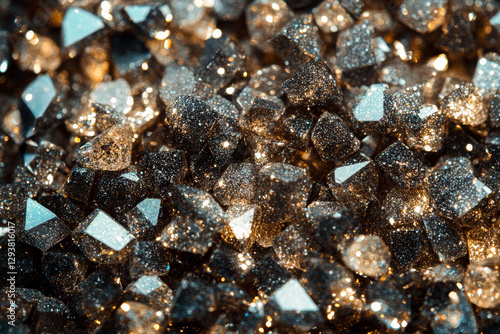 Abstract shiny diamonds background. Luxury glitter crystal stone backdrop