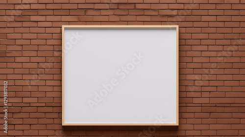 Wallpaper Mural mockup blank sign white board on front shop with brick background Torontodigital.ca