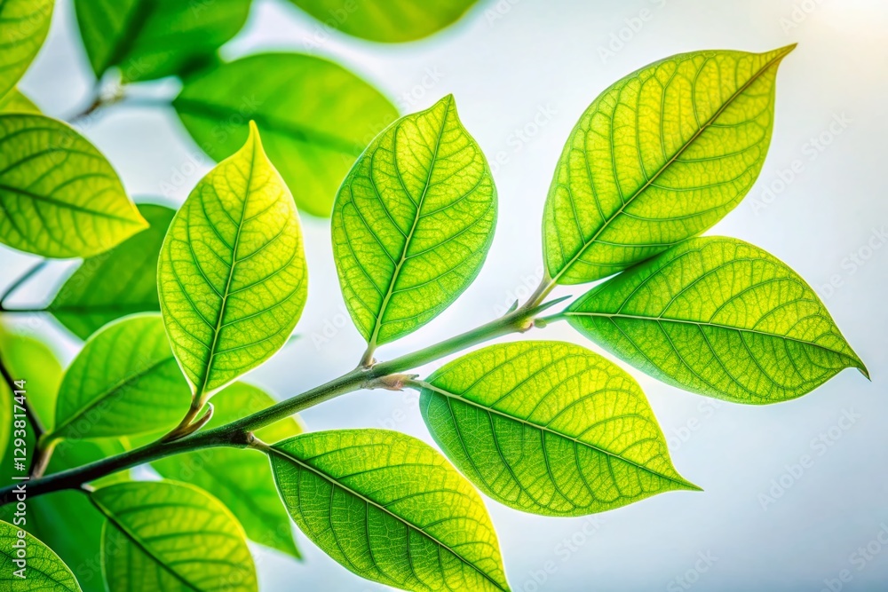 Abstract Green Leaves & Branches: Nature Texture Background for Design Abstract Green Leaves & Branches: Nature Texture Background for Design