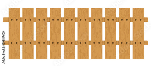 Wooden Fence - Rustic Picket Fence for Garden and Farm