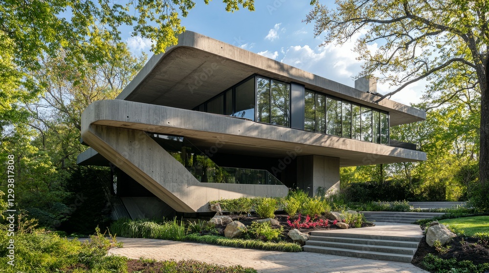 Modern Architectural Design of a Unique Home Surrounded by Nature Modern Architectural Design of a Unique Home Surrounded by Nature