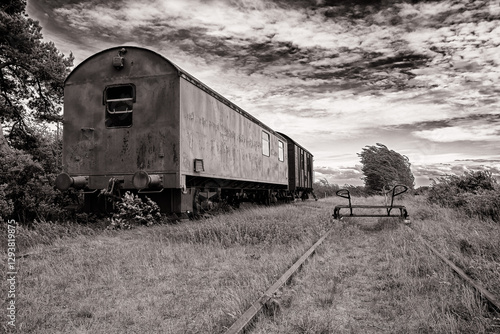Obraz na płótnie alter Eisenbahnwaggon w salonie
