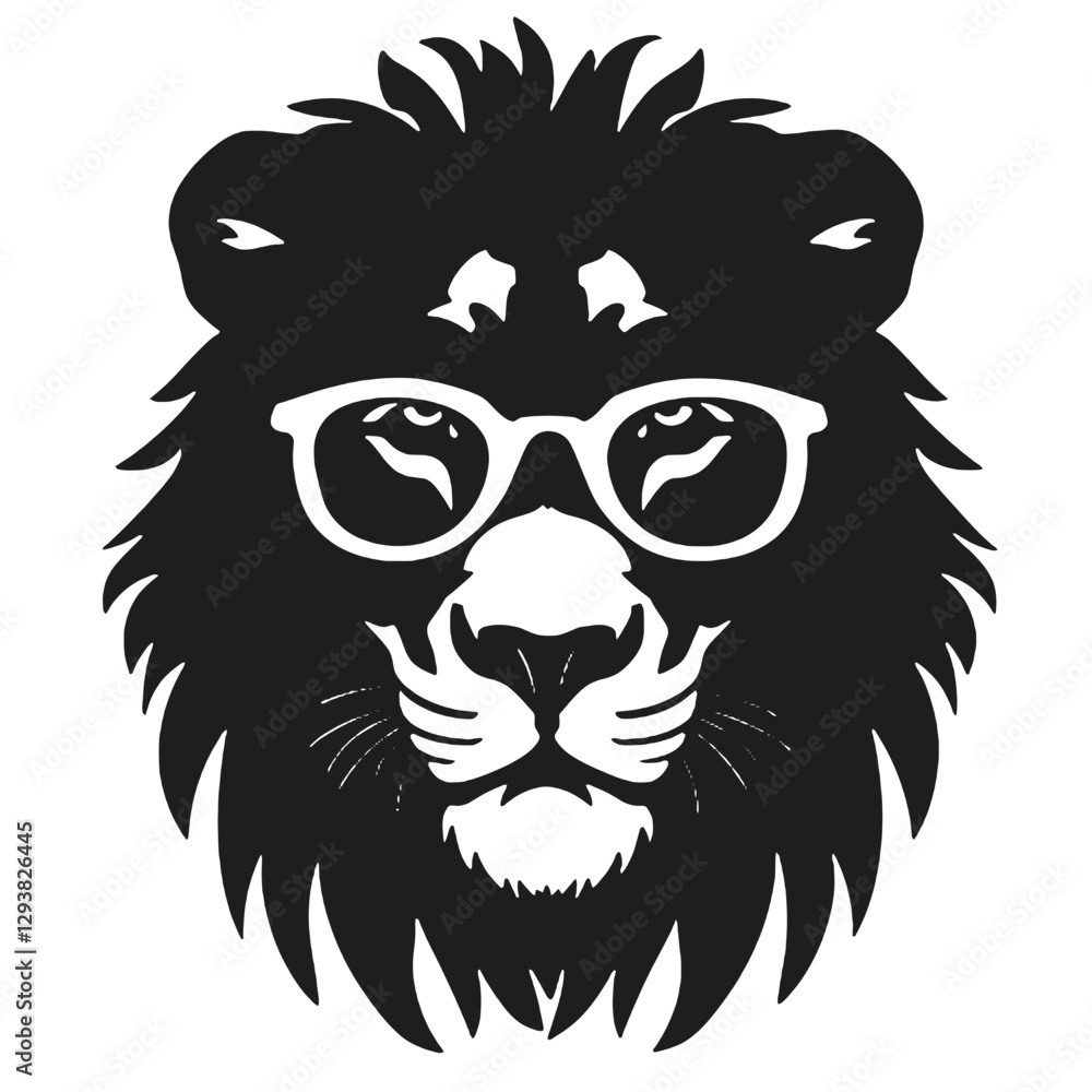 Obraz premium lion head tattoo