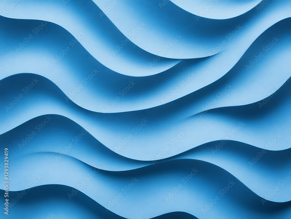 Flowing waves of blue texture abstract art digital design smooth environment close-up perspective Flowing waves of blue texture abstract art digital design smooth environment close-up perspective