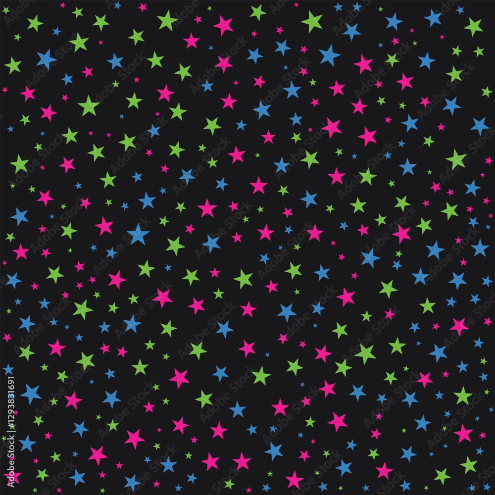 Deep Black Space Design with Neon Green, Electric Blue & Fuchsia Highlights Deep Black Space Design with Neon Green, Electric Blue & Fuchsia Highlights