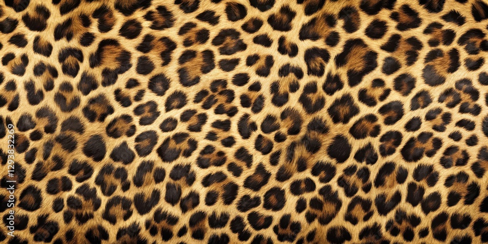 A leopard's fur with subtle, gradient-like texture blending seamlessly into a neutral-colored background , jungle pattern, wild cat background
