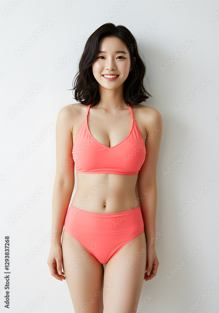 Fototapeta premium Korea Swimsuit Beauty