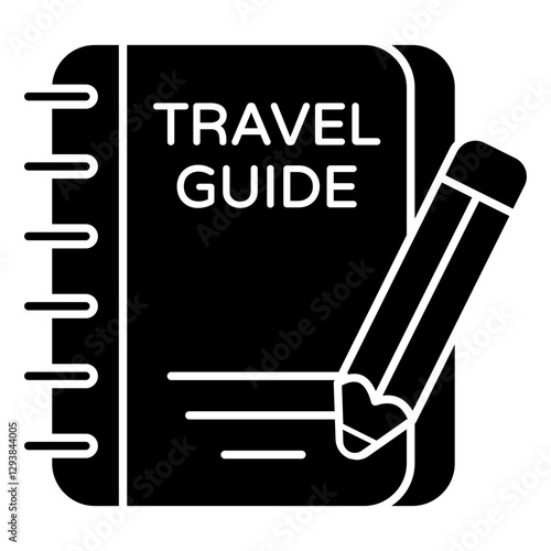 A creative design icon of guidebook