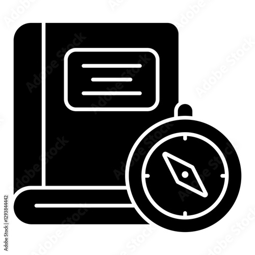 A creative design icon of guidebook