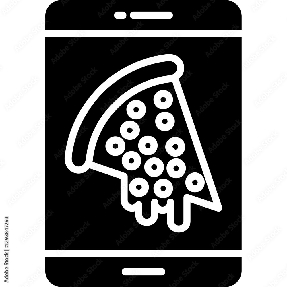 Obraz premium Pizza Order Icon