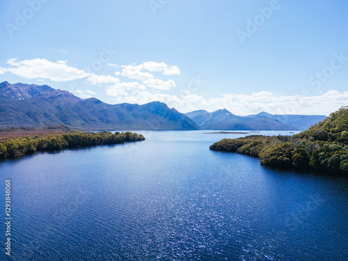 Lake Burbury near Queenstown in Tasmania Australia photo