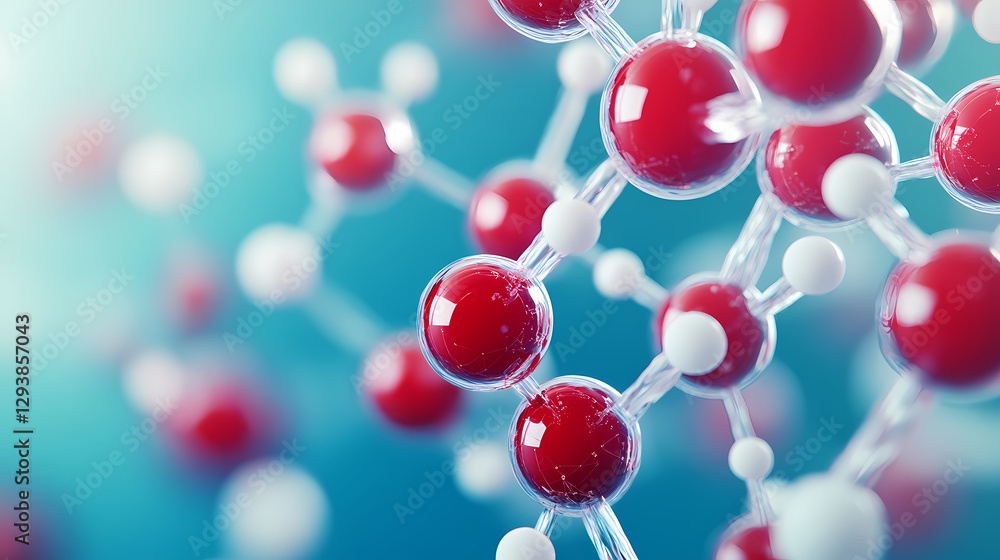 Complex Molecular Network in Blue Complex Molecular Network in Blue