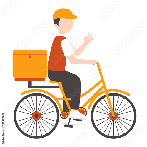 Courier and Delivery Package Illustration