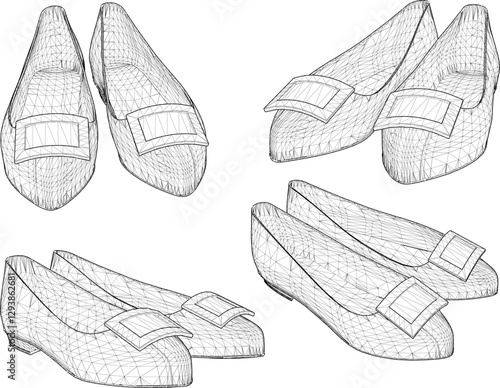 vector sketch illustration design of sandal shoes with for fashion women career going party 
