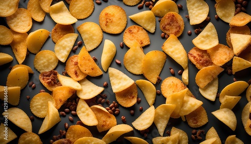 Crispy Snacks Background