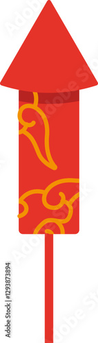 Chinese new year firecrackers vector illustration
