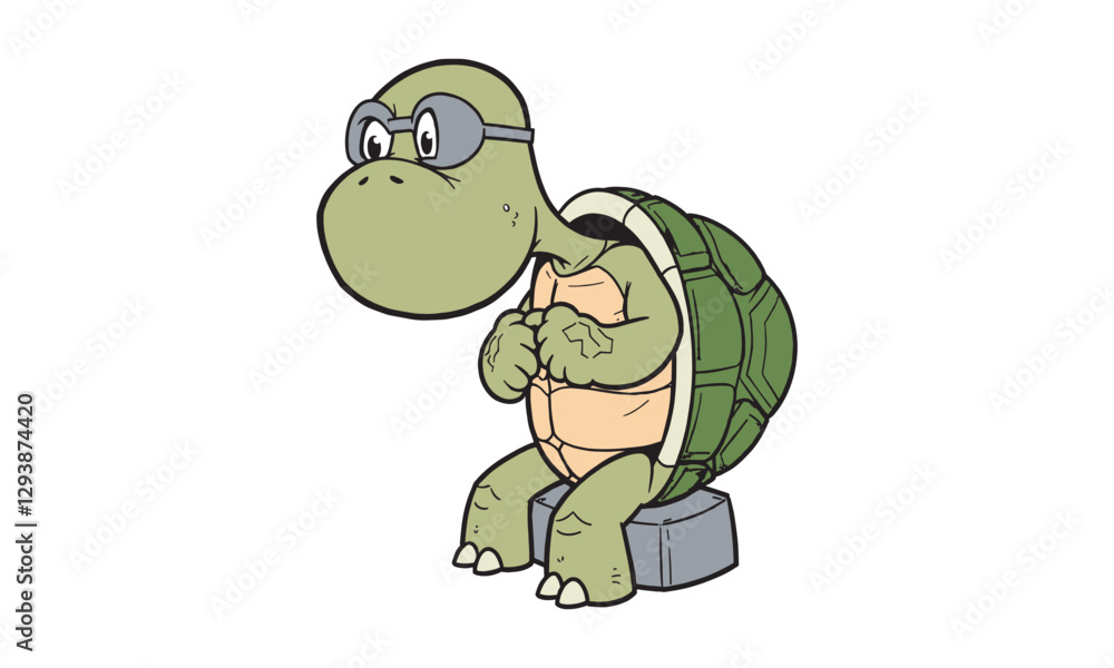 Obraz premium Turtle Vector Illustration