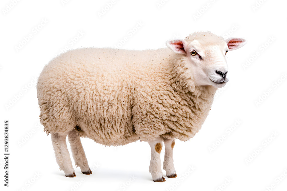 Sheep isolated on white background Sheep isolated on white background