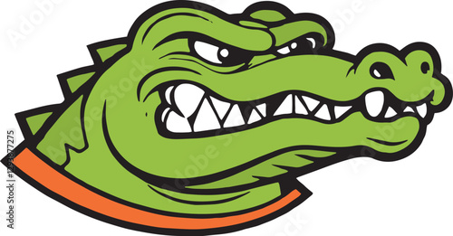 Crocodile Alligator T-Rex Vector Illustration