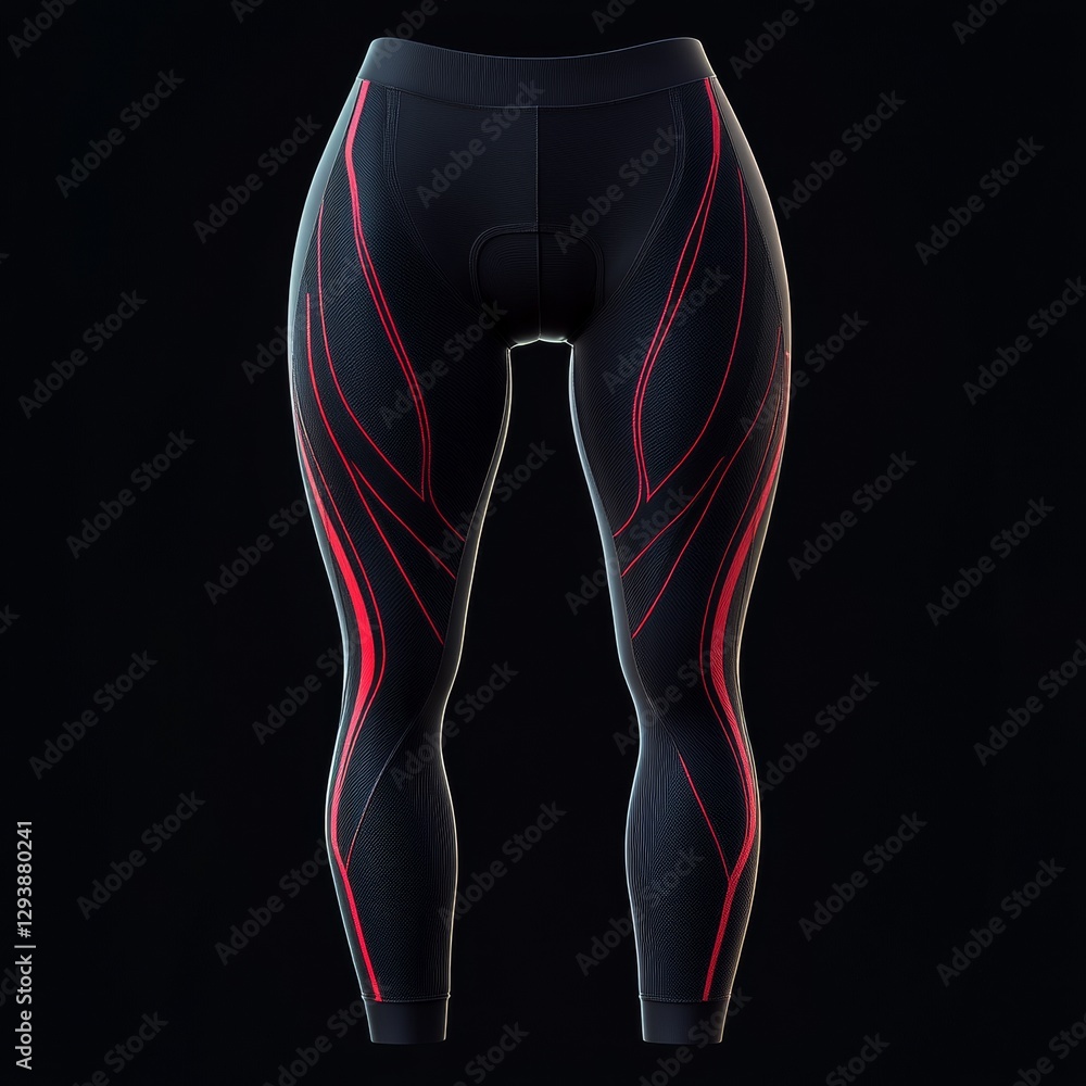 Stylish 3D Icon of Cycling Leggings with Dynamic Designs Stylish 3D Icon of Cycling Leggings with Dynamic Designs