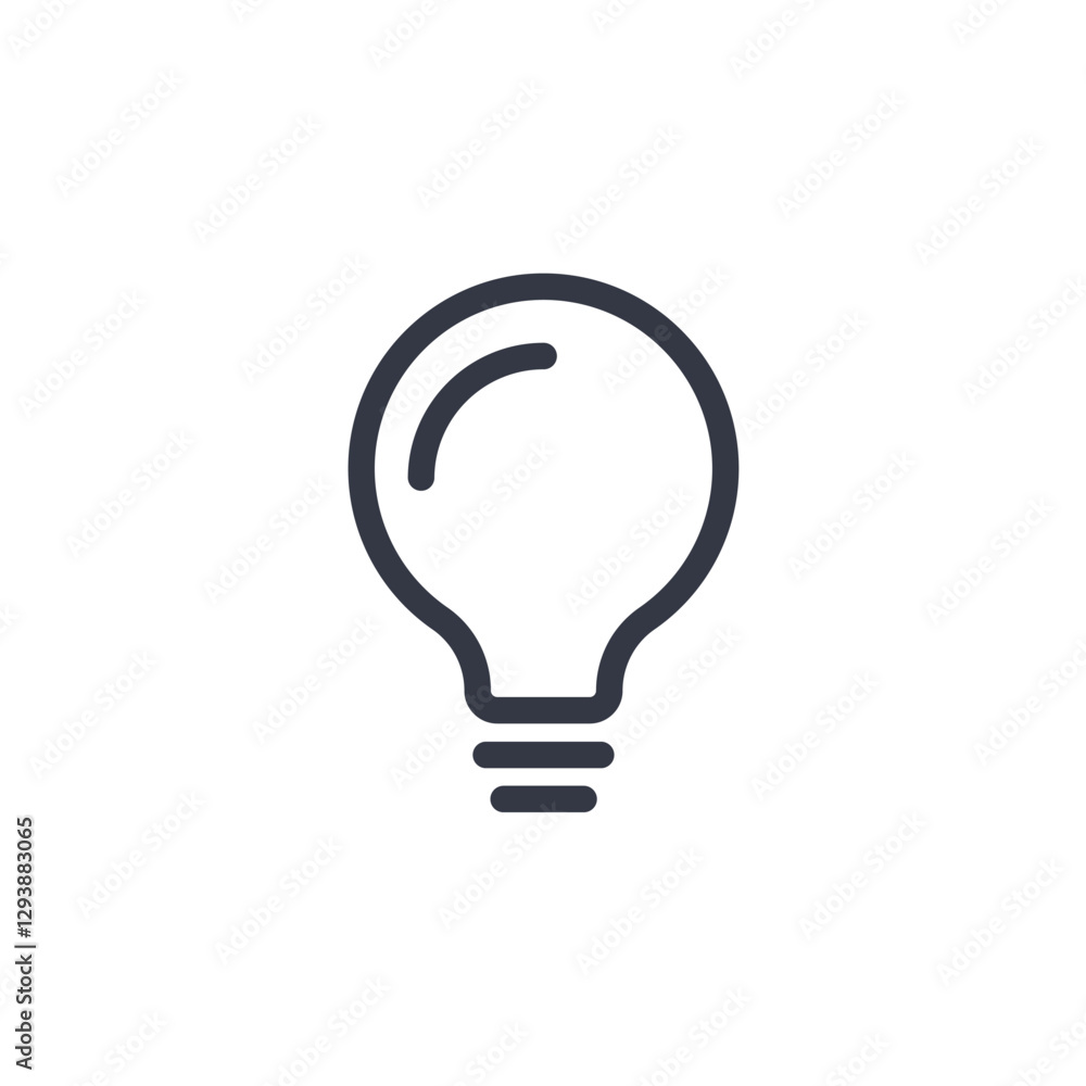 light bulb icon symbol vector sign isolated on white background illustration for graphic and web design light bulb icon symbol vector sign isolated on white background illustration for graphic and web design