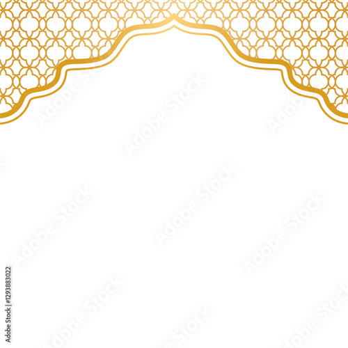 Islamic Ornament Frame and Border for Ramadan Design. Islamic Ramadan Frame