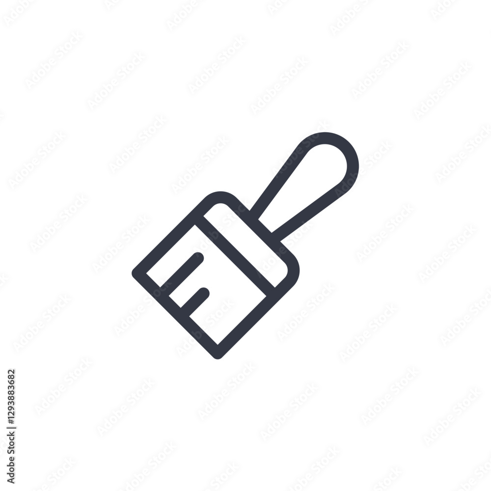 paint brush icon symbol vector sign isolated on white background illustration for graphic and web design paint brush icon symbol vector sign isolated on white background illustration for graphic and web design