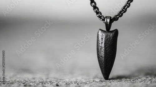 Stylish black pendant necklace with unique design