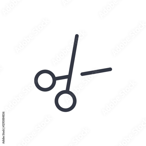 scissors icon symbol vector sign isolated on white background illustration for graphic and web design