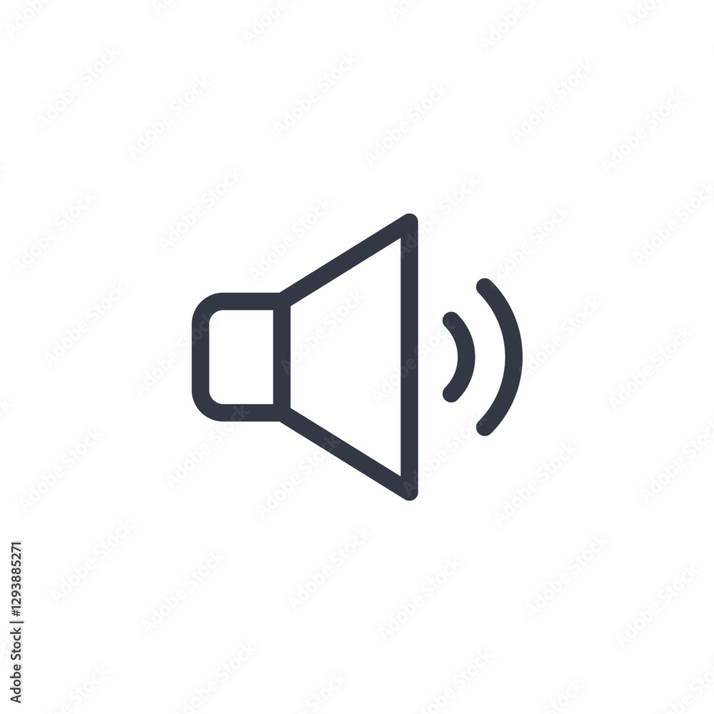 speaker icon symbol vector sign isolated on white background illustration for graphic and web design speaker icon symbol vector sign isolated on white background illustration for graphic and web design