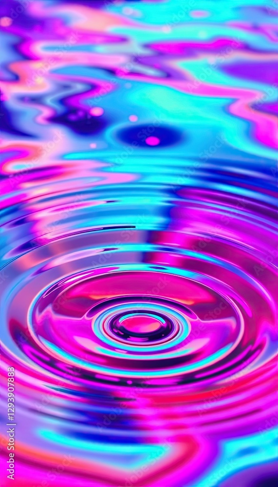 Vibrant Neon Ripples Abstract Colorful Swirls Vibrant Neon Ripples Abstract Colorful Swirls