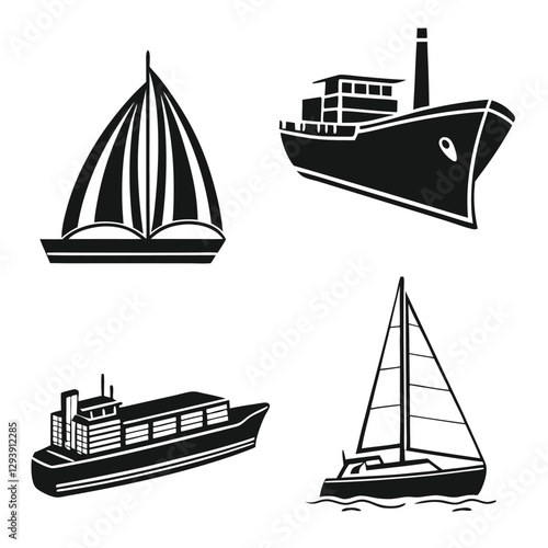 Ship Design Elements Marine Icon Pack