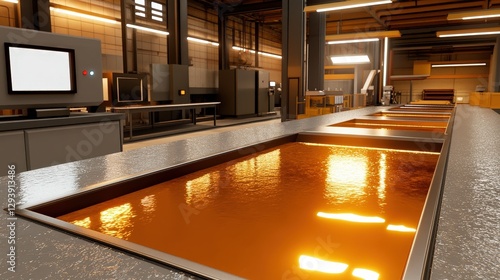 Advanced Robotic Lab for Refining Molten Metal in High-Tech Setting