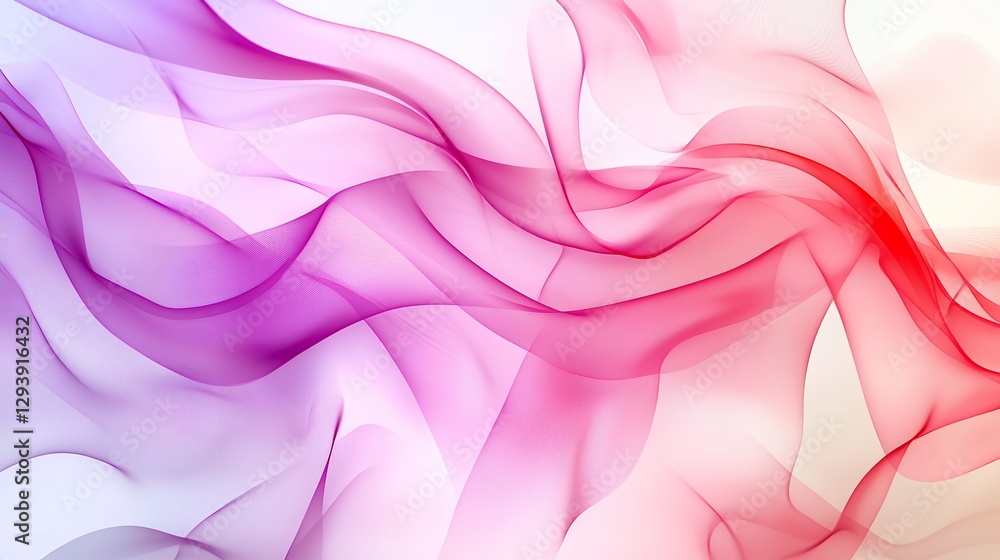 Obraz premium Abstract Colorful Fabric Texture Background with Flowing Pastel Waves