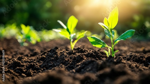 Effective soil fertilizers  enhancing soil health and promoting robust plant growth photo