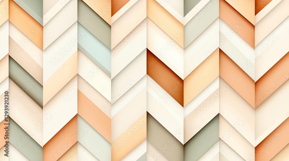 Fototapeta premium Abstract Geometric Seamless Pattern with Neutral Colors and Textured Effect