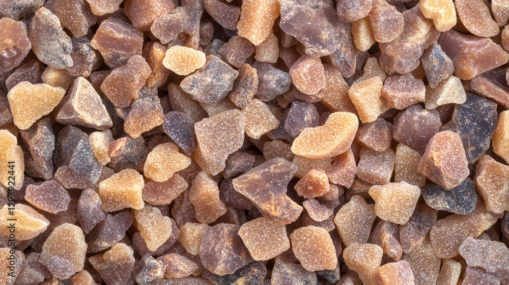 Crystallized Ginger Candy Texture Background, Closeup Brown and Gold Sweet Treats Crystallized Ginger Candy Texture Background, Closeup Brown and Gold Sweet Treats
