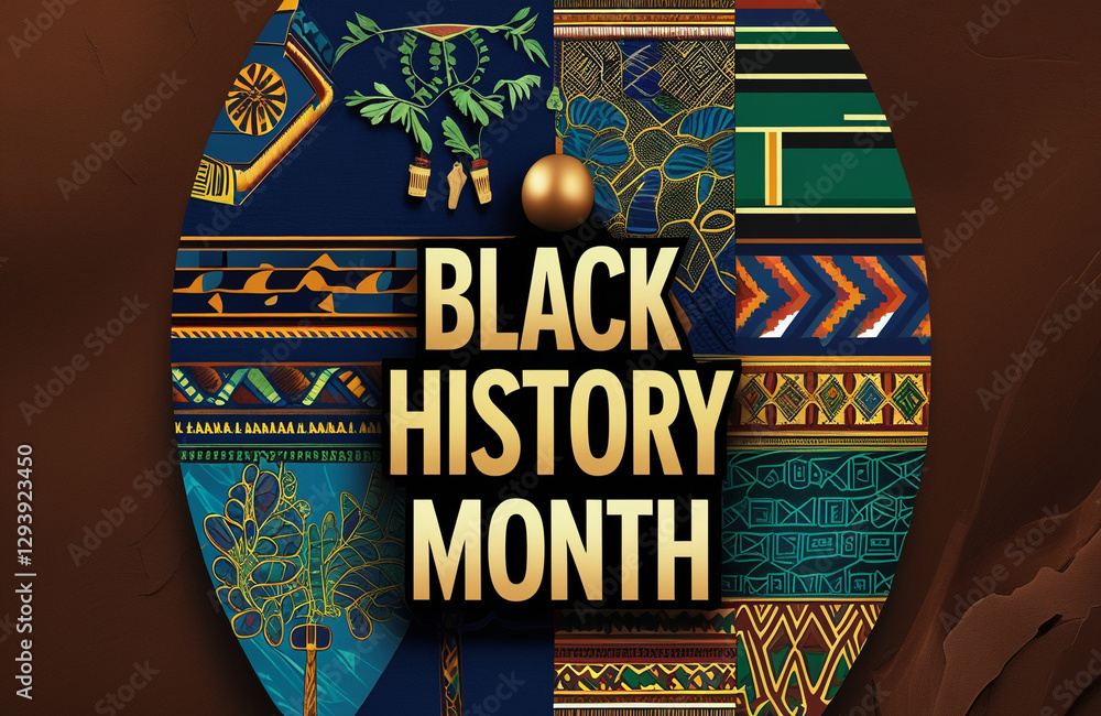 Obraz premium Inspirational Black History Month Design