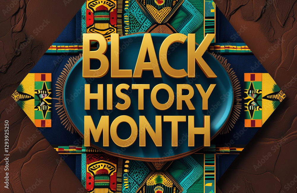 Obraz premium Inspirational Black History Month Design