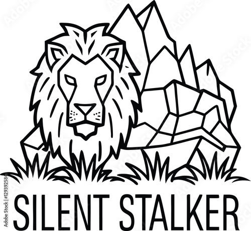 Silent Stalker: A Mountain Lion Hidden Among the Rocks