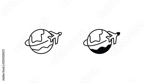Travel icon design with white background stock illustration