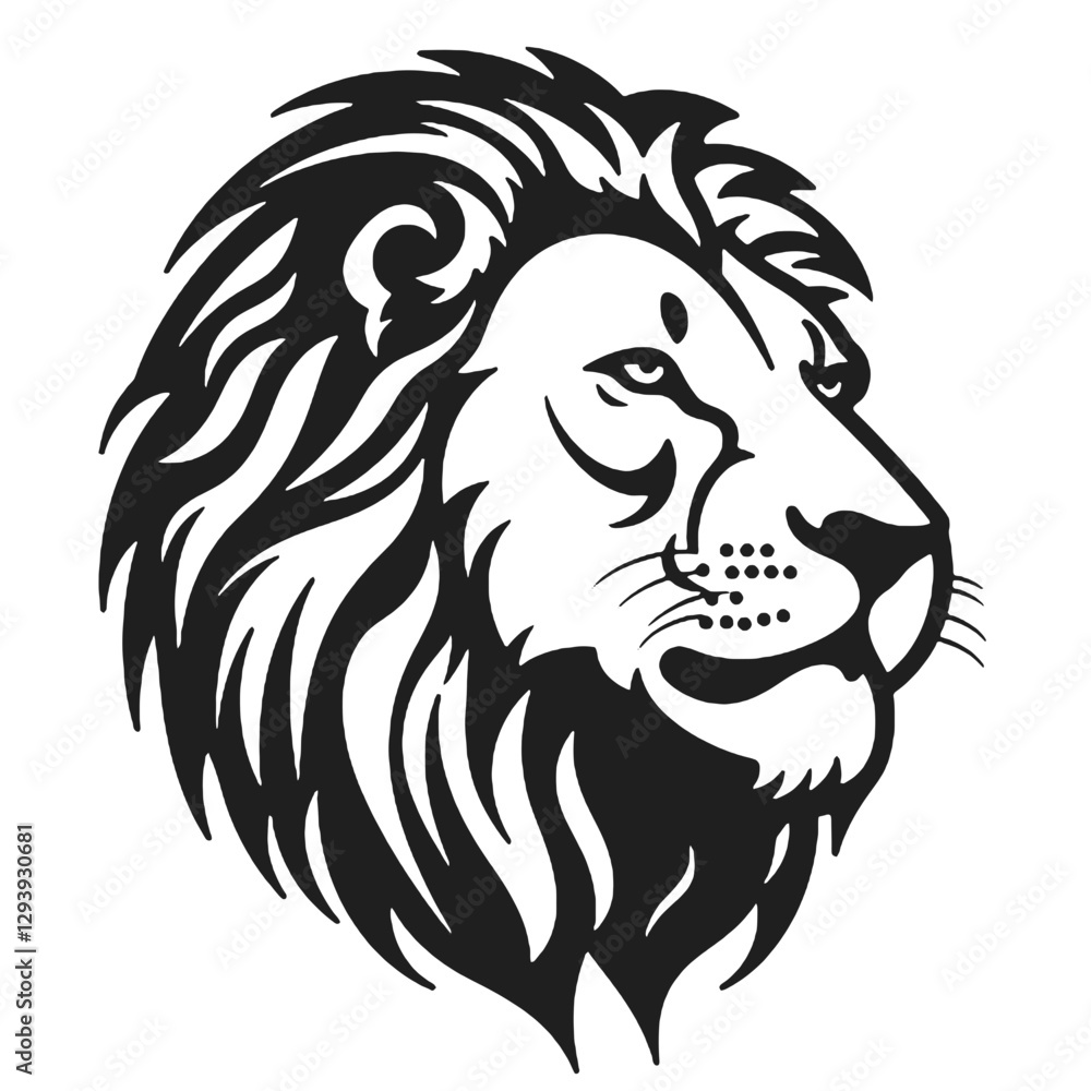 Fototapeta premium head of a lion head
