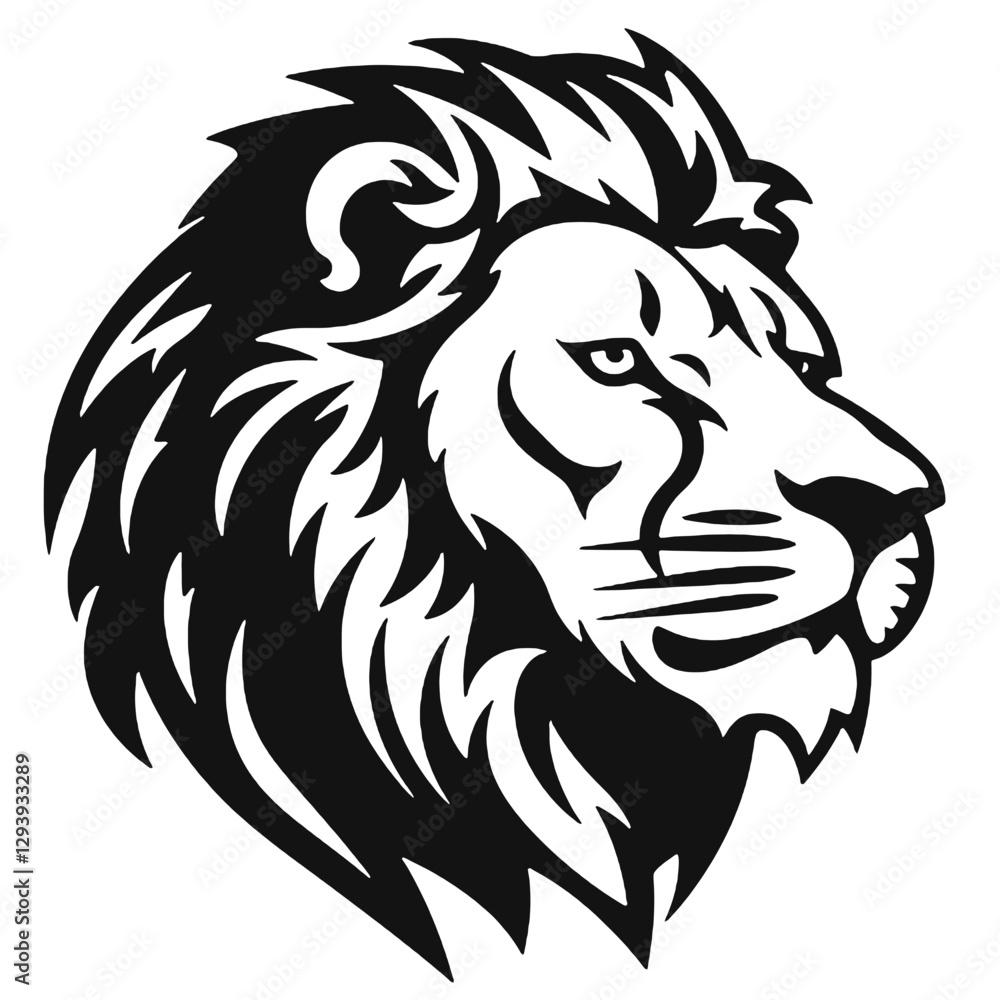 Obraz premium lion head tattoo