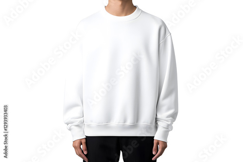 Wallpaper Mural White male sweatshirt mockup isolated on a white background Torontodigital.ca