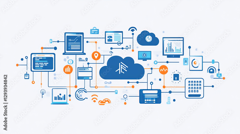Thin lines connection icons outline set of big data center group cloud computing system internet protection password access technical instrument vector illustration. Thin lines connection icons outline set of big data center group cloud computing system internet protection password access technical instrument vector illustration.