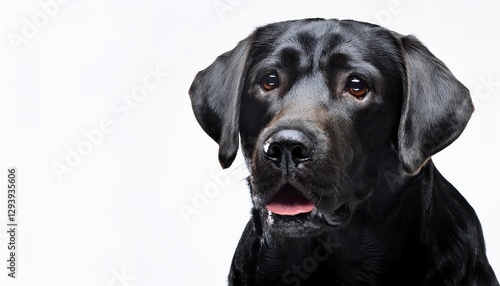 Wallpaper Mural Charming Labrador Retriever Puppy Frolicking in a Modern Studio Setting, Showcasing Playful Energies and Soft Textures with Warm Ambiance. Torontodigital.ca