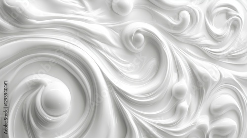 Seamless White Texture Pattern, Abstract Monochromatic Design, Minimalist Elegant Background