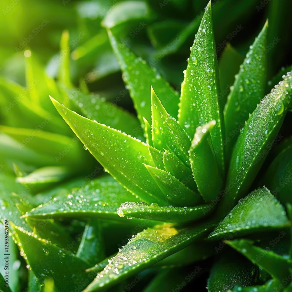 Misty morning tea tree leaves Misty morning tea tree leaves