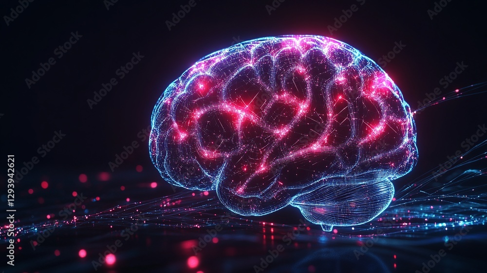 A luminous digital brain sculpted from translucent glass, intertwined with vivid neon energy threads, creating a futuristic and vibrant visual concept.
A luminous digital brain sculpted from translucent glass, intertwined with vivid neon energy threads, creating a futuristic and vibrant visual concept.
